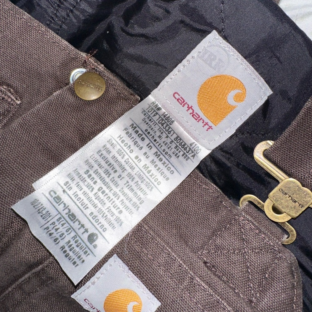 Carhartt Brown Women’s Duck Bib Overalls - Picture 8 of 9